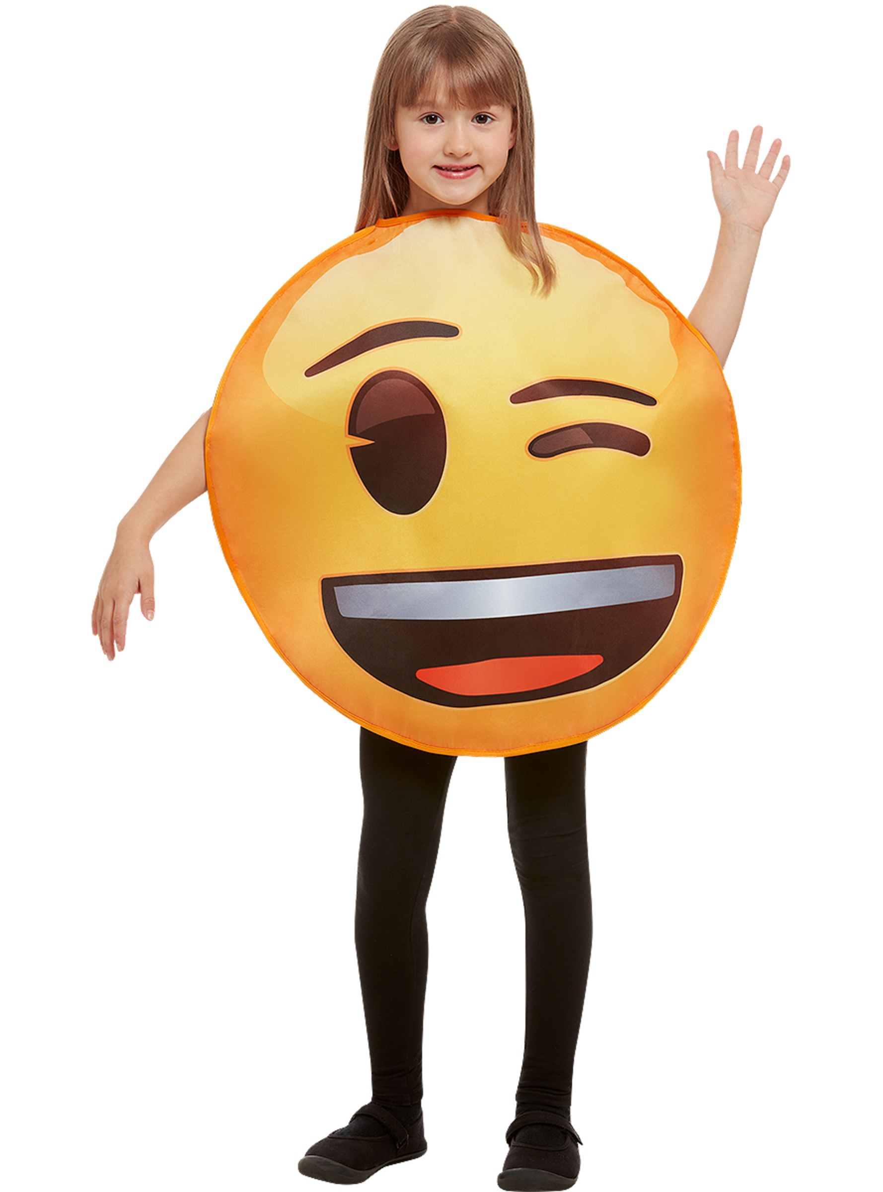 Blinkende Smiley Emoji Børnekostume