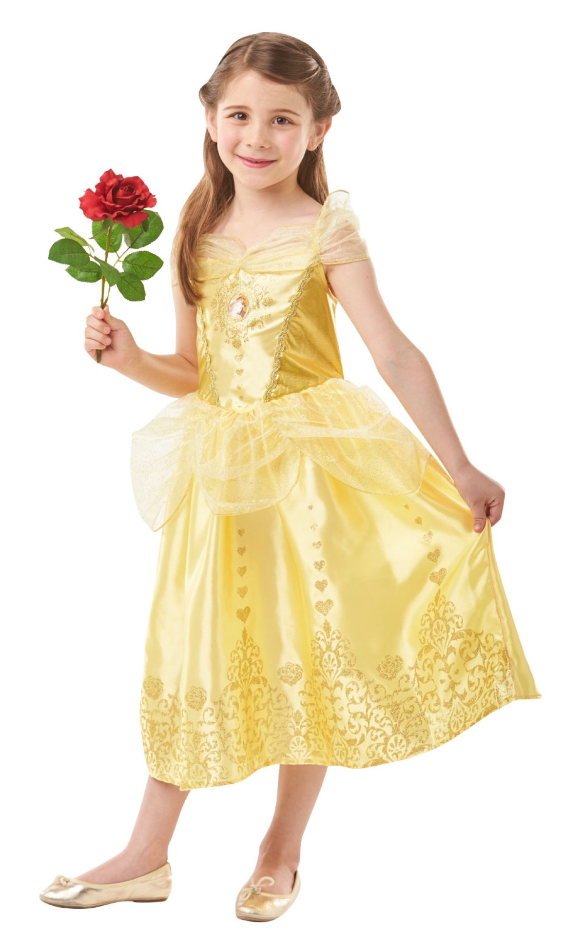 Køb Bevæger sig ikke Salme Køb Disney Princess: Belle Deluxe Børnekostume til kun 249 kr | Lynhurtig  24t levering | Temashop.dk